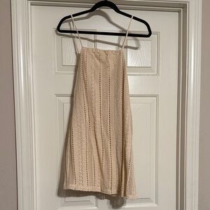 Love Cream Lace Mini Dress